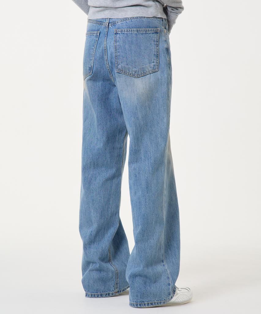 UNKNOWN PLANET Daily Mid-Wide Denim Pants Light Blue