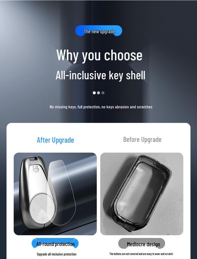 High-End NFC Protective Shell Buckle for NIO ES8/ES6/EC6 Car Key Cards (2023 Model)