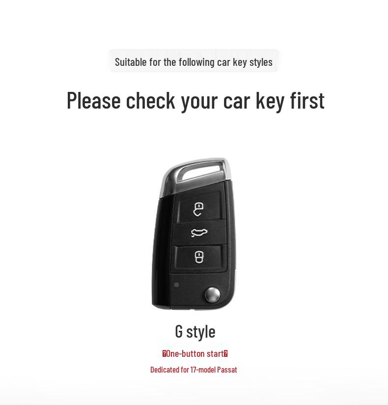 Прочный трехцветный чехол для ключей Volkswagen Passat 17 года: ударопрочный, стильный дизайн.