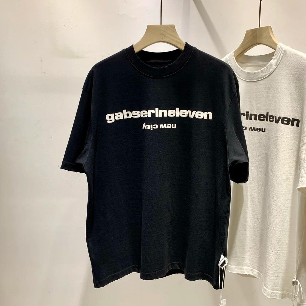 2024 Новая летняя футболка унисекс из хлопка с круглым вырезом и коротким рукавом с принтом букв, модная брендовая свободная и удобная футболка унисекс