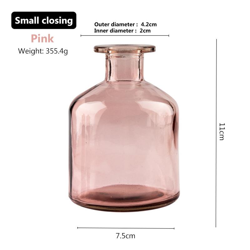 Стеклянная ваза для гостиной, сушеные цветы, скандинавский стиль, стеклянная прозрачная ваза с укропом, аксессуары для украшения дома, вазы для цветов для дома