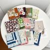 Korean Cashew Nut Print Silk Scarf Thin Small Scarves Cotton Square Scarf  Scarf Accessories