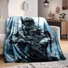 1Pc Future Soldier Armor Flannel Blanket, Soft And Comfortable, Casual Warm, Camping Travel, Christmas, Halloween Xmas Gift. G1146