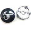 4PCS 60mm Car Wheel Hub Cover Emblem Sticker Accessory For  Abarth 500 Tipo FR Panda Argo Freemont Viaggio Bravo Punto Doblo