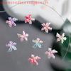 20Pcs 3D Luminous Soft Gradient Ice Crystal Lily Nail Art Flowers Spring Nail Petal Charms for DIY Nail Decoration