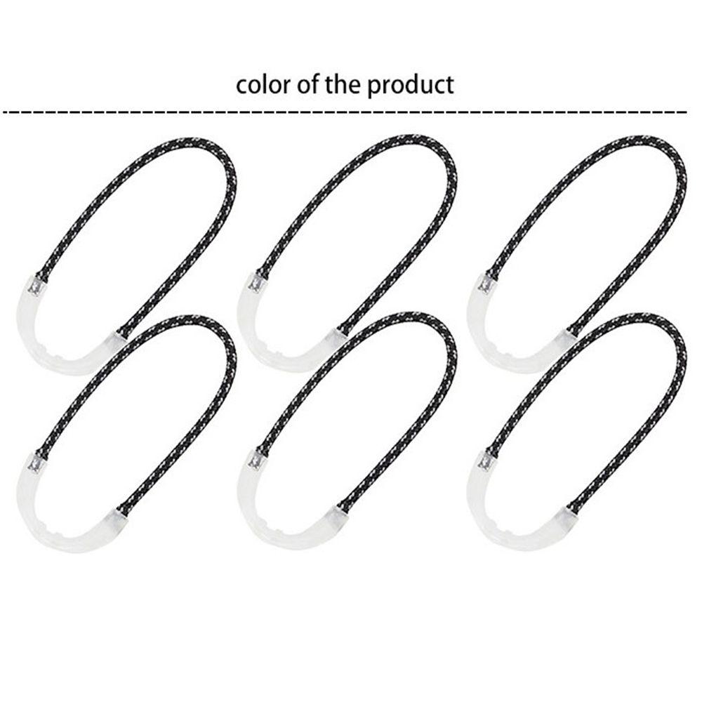 10pcs Black In The Dark Ultra-Bright Glow Tent Zippers Zipper Pull Ideal Kit Markers Ends Lock Zips