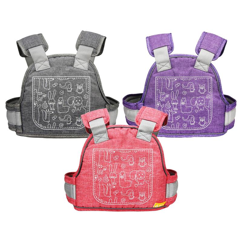 Rear Seat Child Safety Belt Adjustable Breathable Harness Protection Strap for Motorcycle Electric Bike