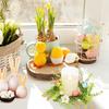 1/2/3/4 шт. пасхальные яйца свечи кольца держатели венки реалистичные яркие цвета