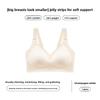 Минимизирующий бюстгальтер без косточек с полной поддержкой, Push-up, Дышащий, Боковая поддержка, Против провисания, Беспроводной, Застежка сзади, Удобное нижнее белье
