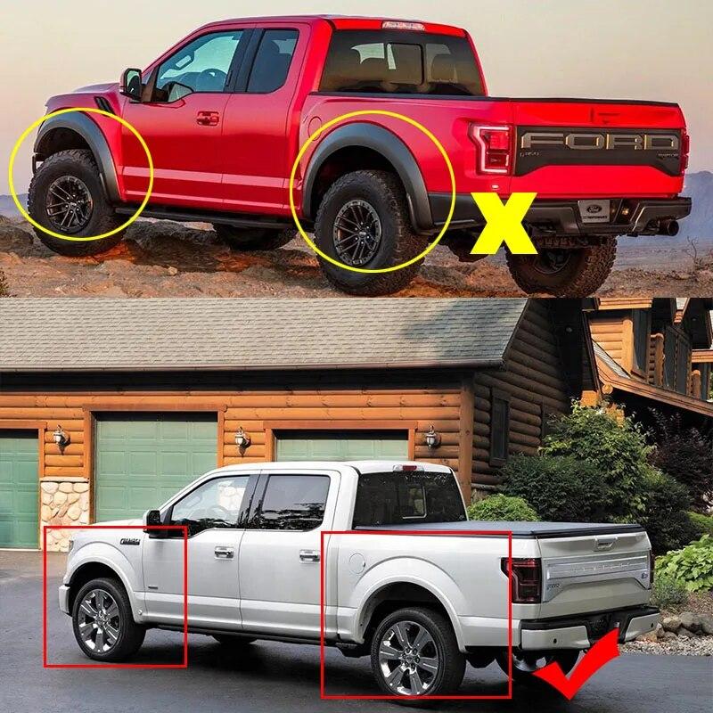 4 Pcs FOR Ford Raptor F150 F 150 Mudguard Fenders Raptor F-150 Mud Flaps Splash Guard Fender Mudflap MudguardS Car Accessories