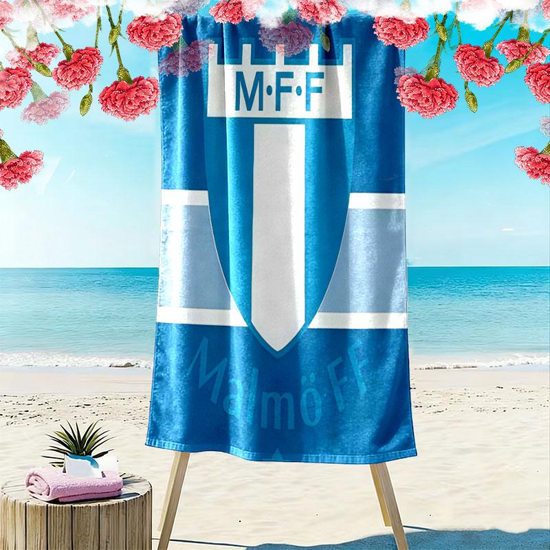 Malmö FF Print Beach Towel, Large Soft Quick Dry Towel for Beach Camping Swimming