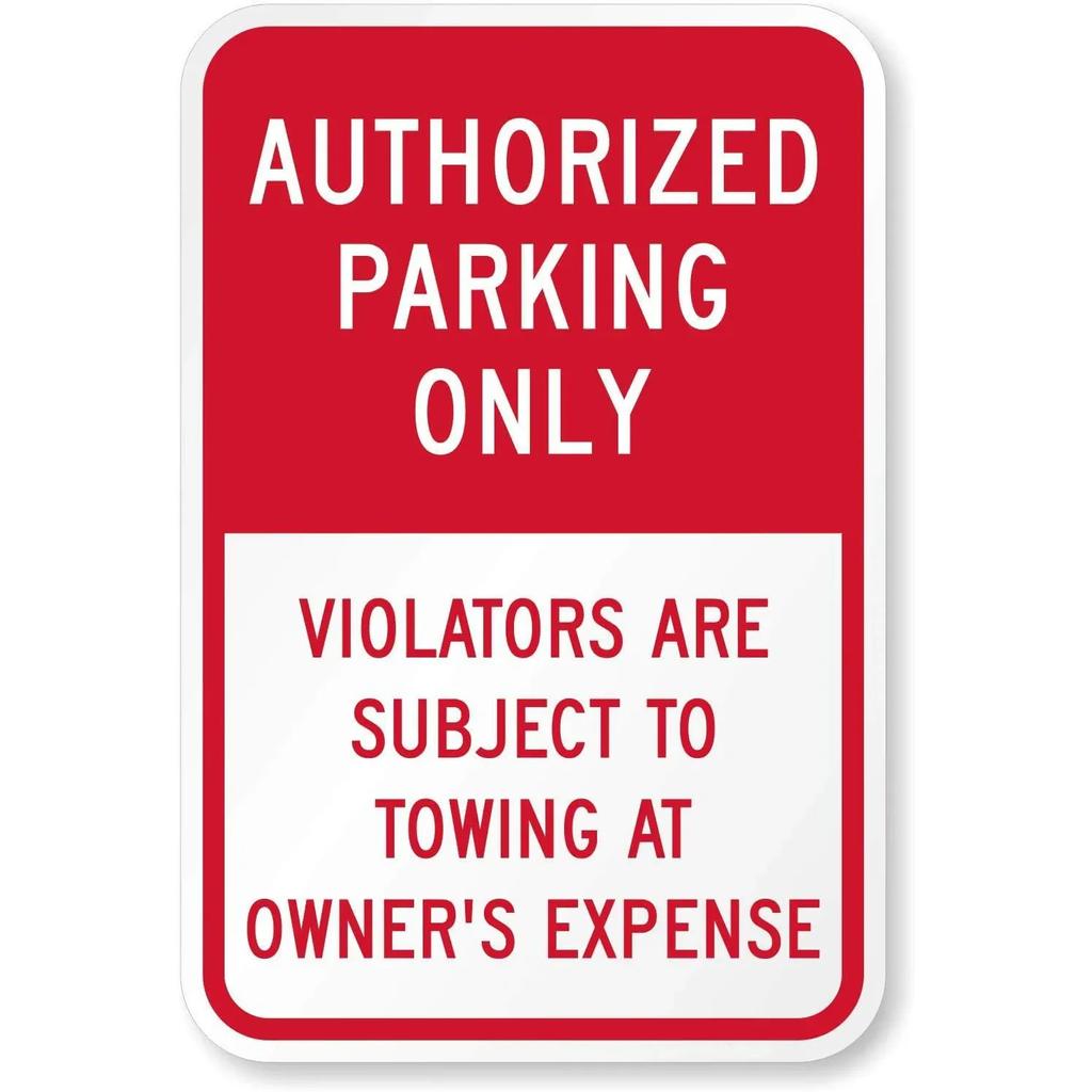 Vintage No Parking Anytime Metal Tin Signs Posters Plaque Iron Painting Decoration for Garage Outdoors Home Club Bar Wall Decor