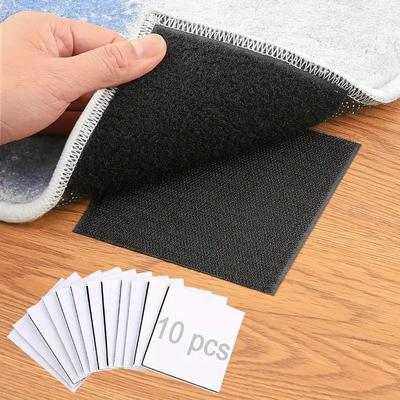 10 шт. Клейкая лента Velcro (липучка) Прочная, с клейкой основой, для крепления диванных подушек, одеял, полосы с двусторонней клейкой лентой