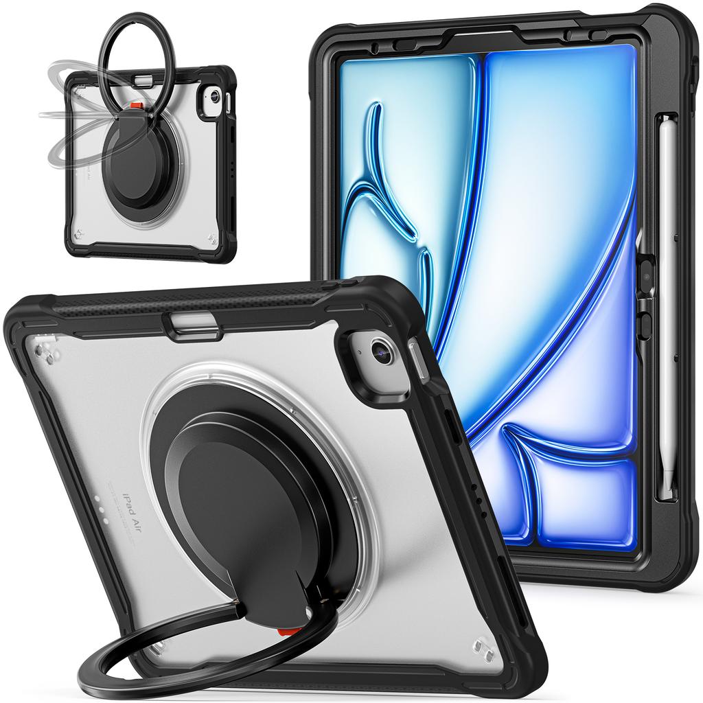 Для iPad Эйр 11 (2025)/(2024)/Воздух (2022)/(2020)/Про 11 (2022)/(2021)/(2020)/(2018) Чехол-подставка с вращением для планшета