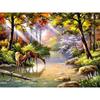 5D DIY Diamond Embroidery Mosaic Cross Stitch Kits Deer Diamond Painting Animals Picture Rhinestone Art Gift Handmade Home Decor