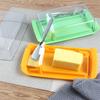 Butter Dish Box Container Cheese Server Sealing Storage Keeper Tray with Lid Cutting Butter Box