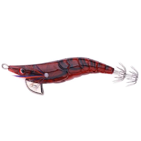 Artificial Lure Shrimp Fake Bait with Sharp Hook Realistic Looking Bright Color Lightweight Portable Bionic Bait Hard Lure
