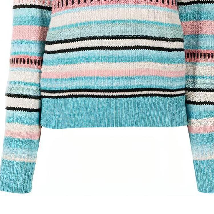 Polo Ralph Lauren FW21 Полосатый вязаный свитер Женский свитер Многоцветный 211843140-001