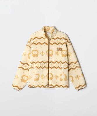 SPAO- МАНГГЕУРУДЖИН ГОМ Флисовая куртка Дамбл – Уютный шерпа с корейским персонажем