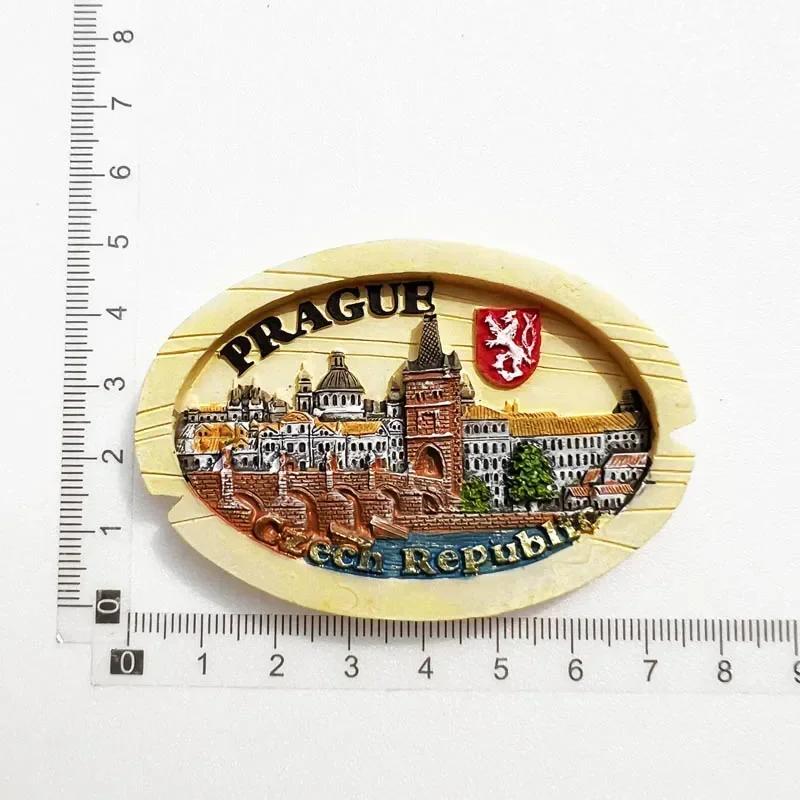 Чешская Республика Магниты на холодильник Пражская достопримечательность Здание Туристический сувенир Магнитная наклейка на холодильник Коллекция Домашний декор Подарок