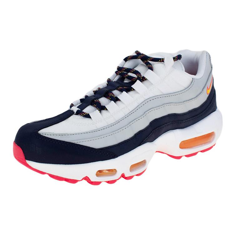 Nike Air Max 95 Midnight Navy Pure Platinum Laser Orange Женские 307960-405