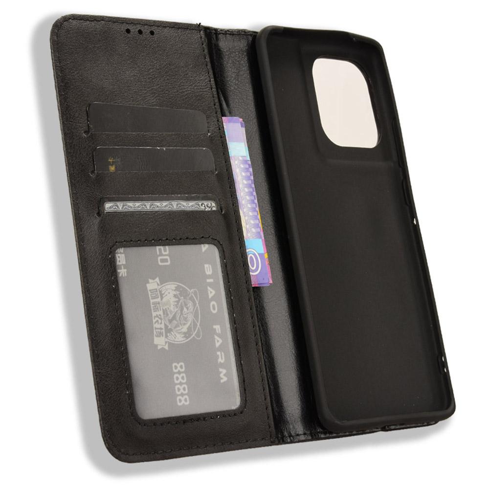 For Motorola Edge 50s Pro 5G/Edge 50 Pro 5G/Edge 50 5G Wallet Case Magnetic Closing Retro PU Leather+TPU Phone Cover