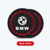 QRPZ1 2pcs Car Coaster Water Cup Bottle Mat Silicone Non Slip Pad For BMW M Sport M2 M3 M4 M5 M6 E46 E90 E60 F10 F20 E87 X3 X6