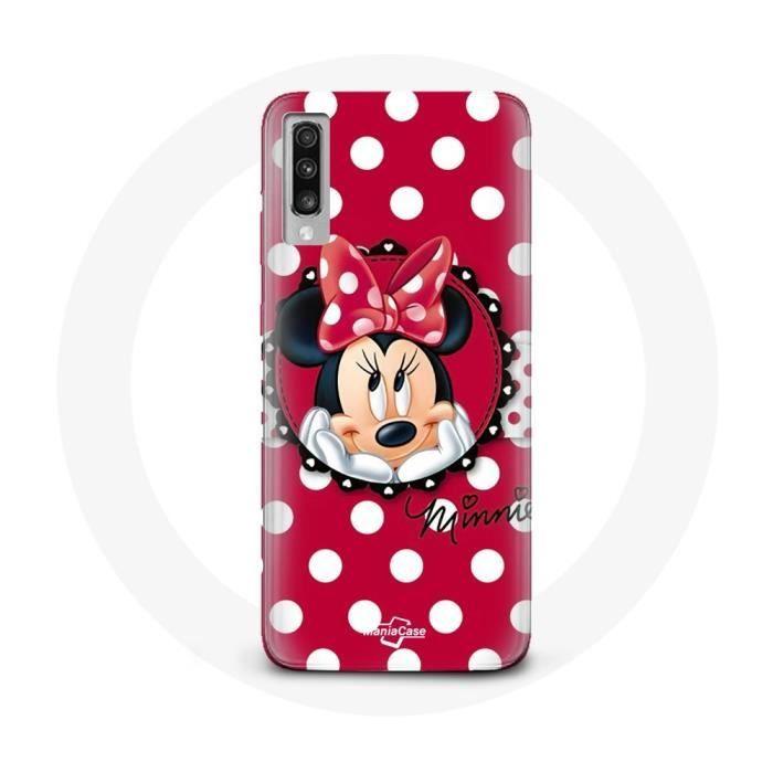 Coque Samsung Galaxy A70 Minnie Mouse Dessin animé Rouge