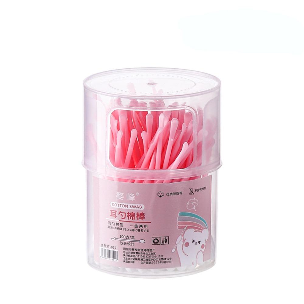 100Pcs Plastic Cotton Swabs Disposable Cleaning Cotton Bud High Quality Ear Cleaner  Home
