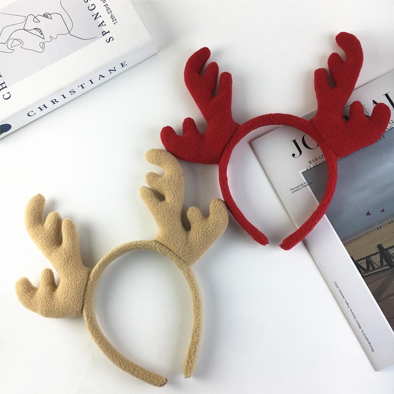 Mori Style Reindeer Antler Headband - Christmas Headwear for Kids & Adults, Cute Festival Dress-up Accessory