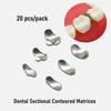 20 шт./60 шт./120 шт. Стоматологическая матрица Секционные контурные матрицы Матричное кольцо Tofflemire Stuck Стоматологический лабораторный материал S/M/L