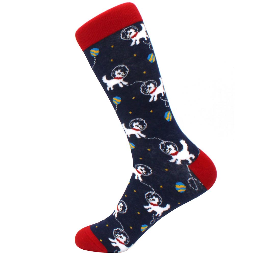 Яркие мужские зимние носки гребенной хлопок мягкие теплые смешные счастливые мужские женские длинные носки Calcetines de hombre деловые