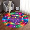 Детские круглые обучающие коврики с рисунком слона, ковер для детей, школьный, обучающий ковер, круглый коврик для игровой комнаты