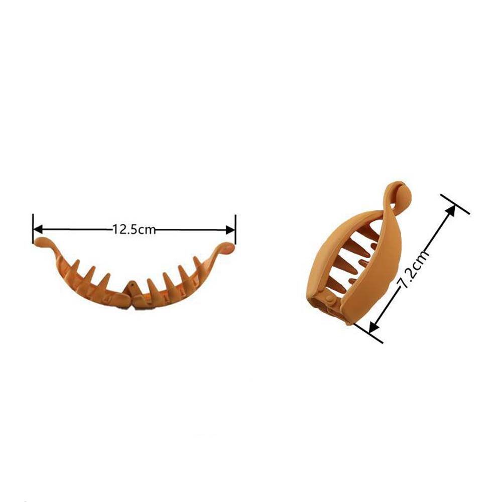 Vertical Clip Solid Color Wome Hair Claw Korean Style Hair Clip Headwear Banana Clip Girls Hairpin
