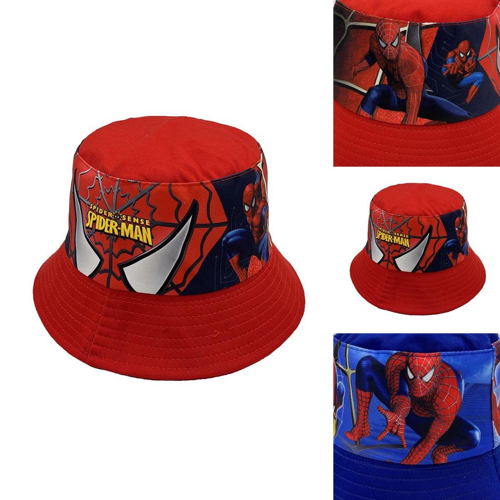 Spider Man Childrens Sun Hat With Wide Brim And Breathable Cotton For Summer