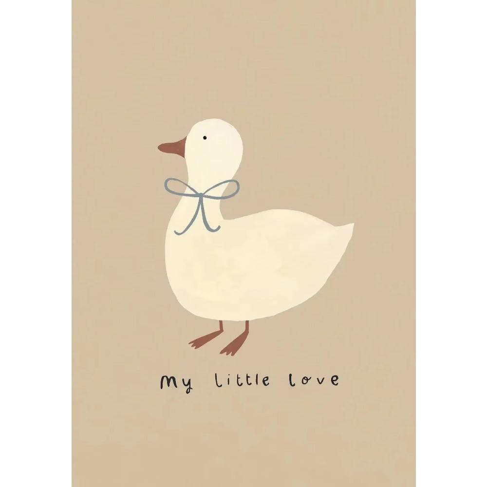 Cartoon Dog Goose Rabbit Bear Mouse Poster Cute Animal Wall Canvas Prints Wall HD Pictures Baby Kids Room Decor