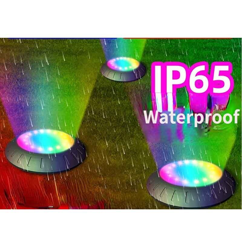 Солнечные лужайки для двора, светодиодные уличные фонари с 7 изменяющимися цветами, устойчивые к атмосферным воздействиям, автоматические наружные скрытые фонари, украшают садовый пейзаж, патио