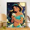 Disney Цветок Принцессы Жасмина Алмазная Живопись Арт-Набор Ручной работы DIY 5D Домашний Декор Подарок