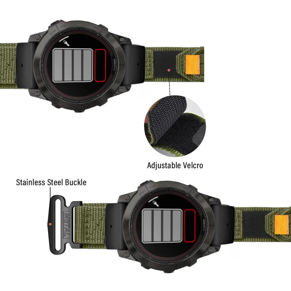 Нейлоновый ремешок Quick Fit 22 мм 26 мм для Garmin Fenix ​​7 7X 6X Pro/Epix Pro Gen 2 51 мм 47 мм/Fenix6 5Plus 5XPlus плетеный ремешок для часов