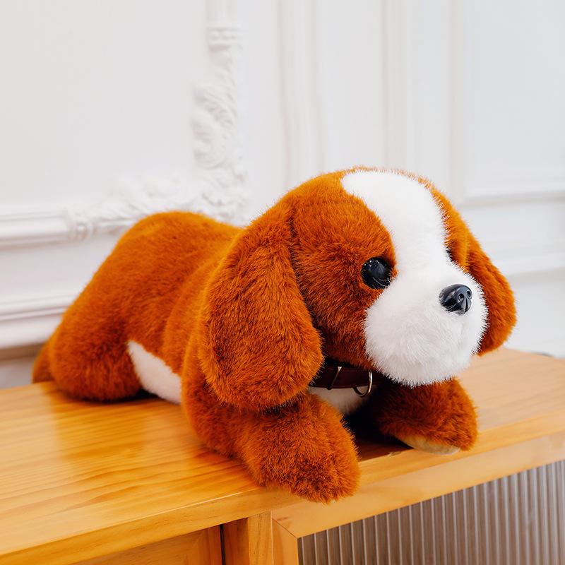 Soft and Cute Dog Plush Toy Cute Pet Golden Retriever Husky Home Decoration Children Beagle Doll Office Waist Rest