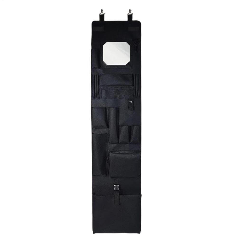 Locker Door Organizer Hanger Compartment Storage Pocket With Mirror Closet Over Door Organizer For Locker Shelf Cabinet Closet