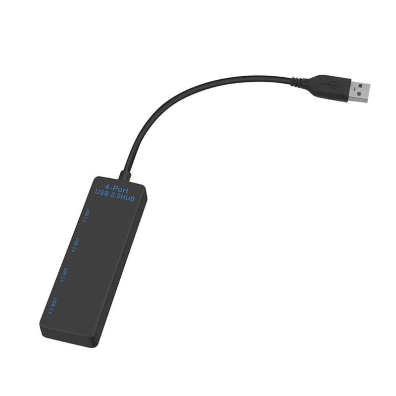 4-портовый USB2.0 хаб-расширитель, предоставляющий 4 интерфейса USB2.0 для ПК, ноутбука, телевизора, поддерживает передачу данных, зарядку до 480 Мбит/с