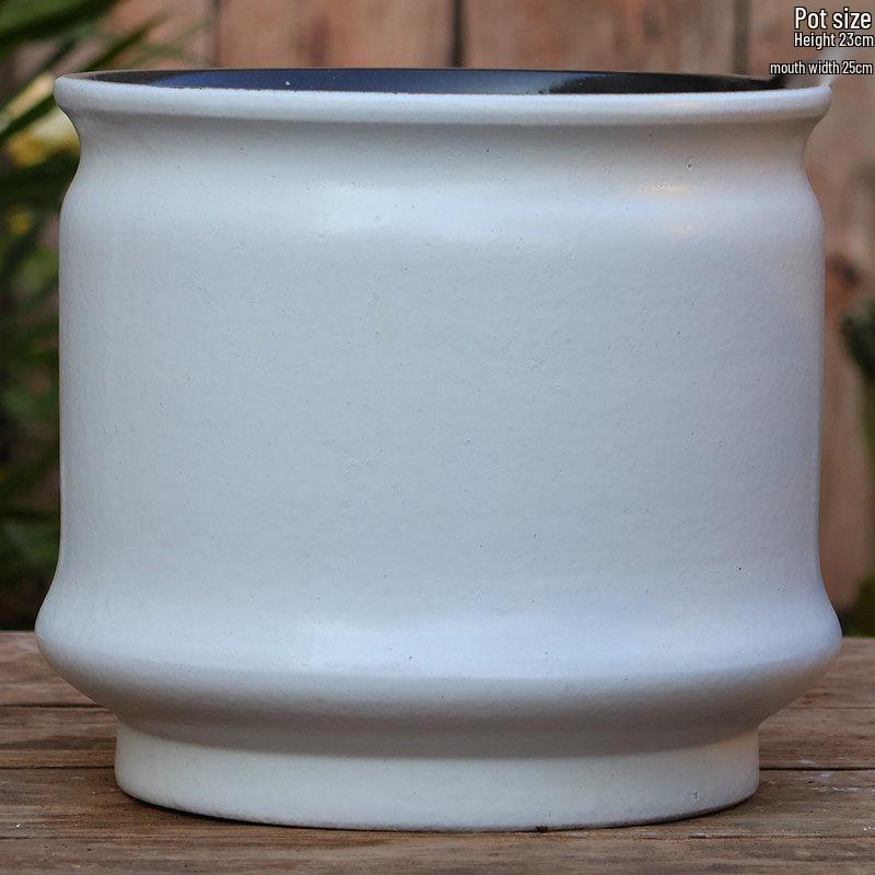 Extra Large Ceramic Bonsai Pot with Wide Caliber, Coarse Pottery for Succulents and Bougainvillea.