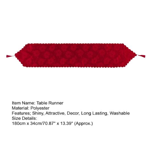 Дорожка на стол Изысканная поверхность Износостойкая Мягкая Удобная Модная Защищает Стол Улучшает Атмосферу Свадебный Банкет Рождественская Дорожка на Стол Принадлежности