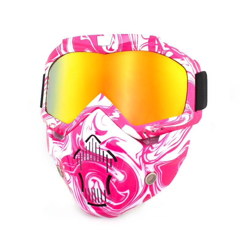 Ретро маски для лица, очки, внедорожные мотоциклы, гоночные очки, очки для велоспорта на открытом воздухе, катание на лыжах