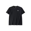 Solid Color Loose Fit Round Neck Short Sleeve Drop Shoulder T-Shirt Men Tops Black 972428109-4