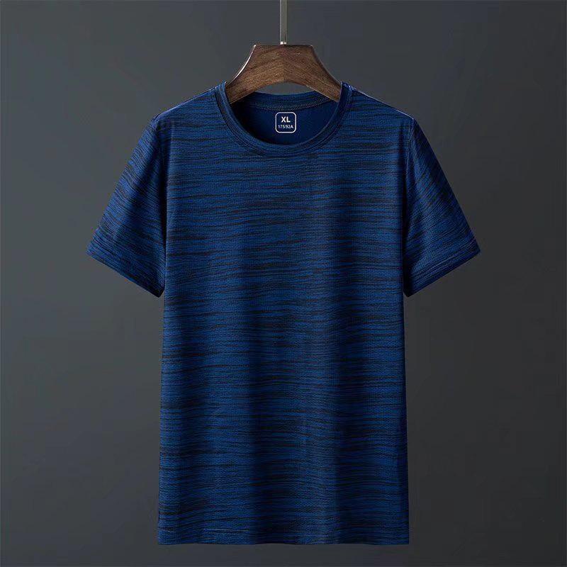 Мужская быстросохнущая свободная футболка Ice Silk с коротким рукавом