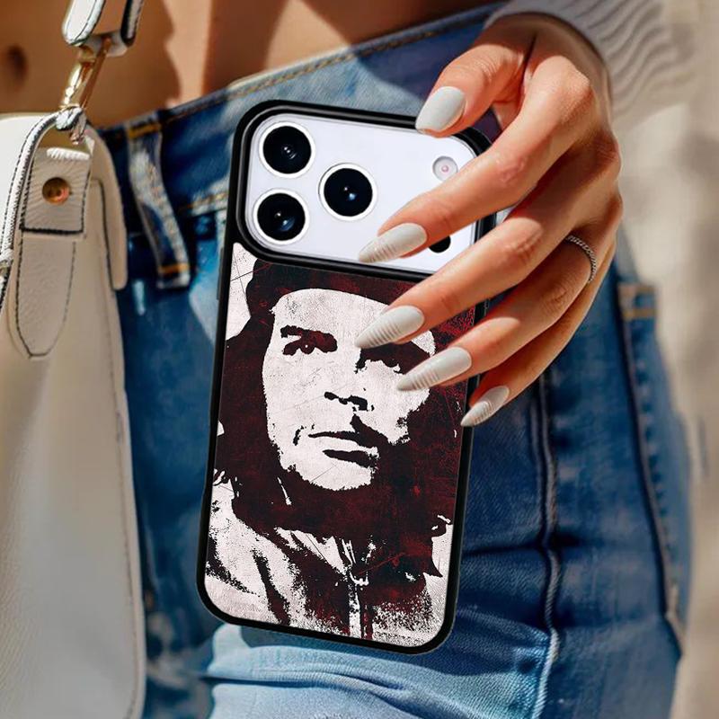 Че Гевара Сигарета Мягкий Чехол Для Телефона Для iPhone 17 Air 14 15 13 12 Max Чехол Для Apple 14 15 16 16e 11 Pro Max Plus Coque