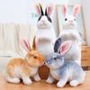 Simulation Rabbit Plush Fur Realistic Kawaii Animal Easter Bunny Rabbit Toy Gift