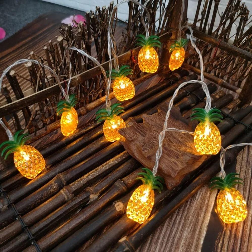 Creative LED Pineapple String Lights Hanging Fairy Lights Atmosphere Night Light Patio
